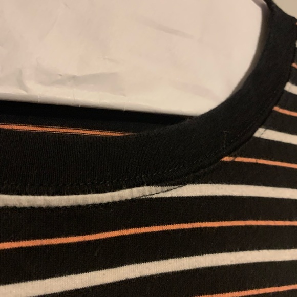 Horizontal striped oversized tee. - Picture 2 of 3